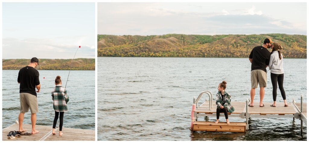 Korchinski Family - Qu'Appelle Valley- 008 - Mom & Dad share a kiss while fishing