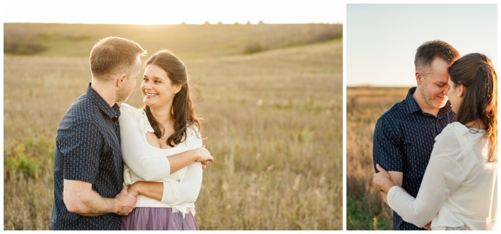 Bill & Lindsay - Regina Family Photographer - Wascana Trails - 002 - Couple dance in grass