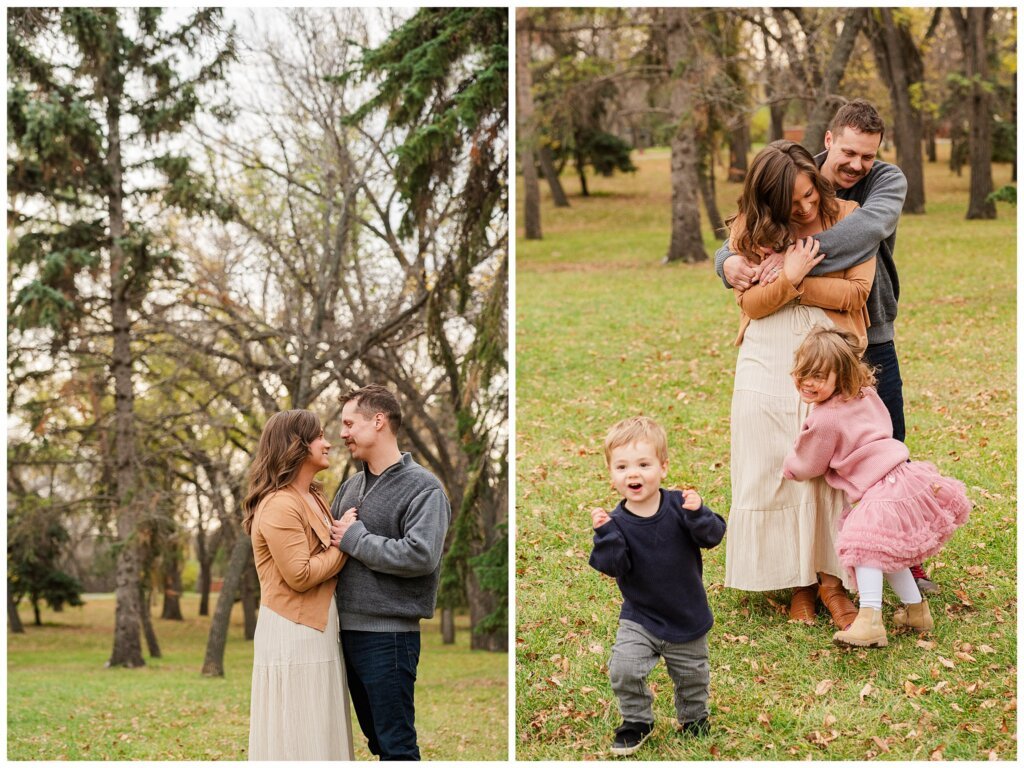 Filby Family - Wascana Park - 006 - Mom & dad sneak a snuggle