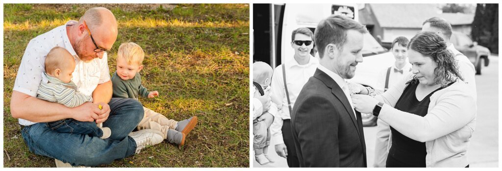 Behind the Scenes of CCP - Regina Wedding Photographer - 007 - Feeding kids snacks