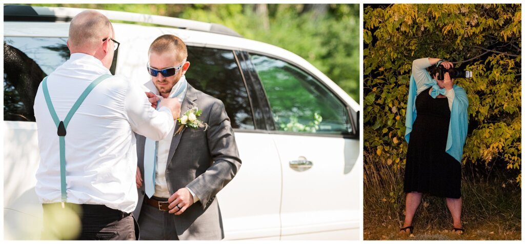 Behind the Scenes of CCP - Regina Wedding Photographer - 011 - Photography ties groomsmen tie