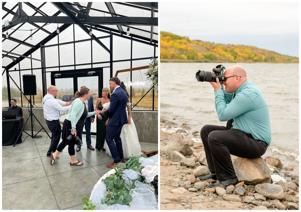 What We Love about Working With Each Other - Cam & Courtney Photography - 002 - Photographer sits on a rock